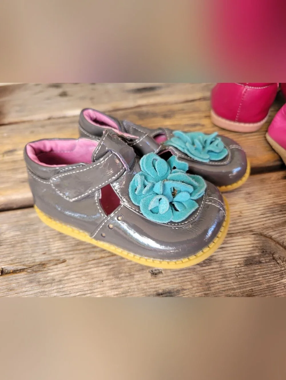 Livie & Luca gray patent